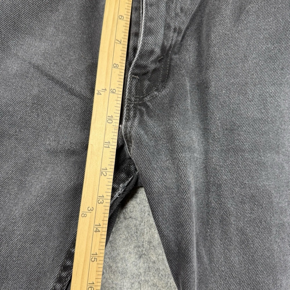 Levi's 505 Men's Jeans 38x34 Black Straight Leg Mid‎ Rise Denim Classic Fit - Picture 5 of 9